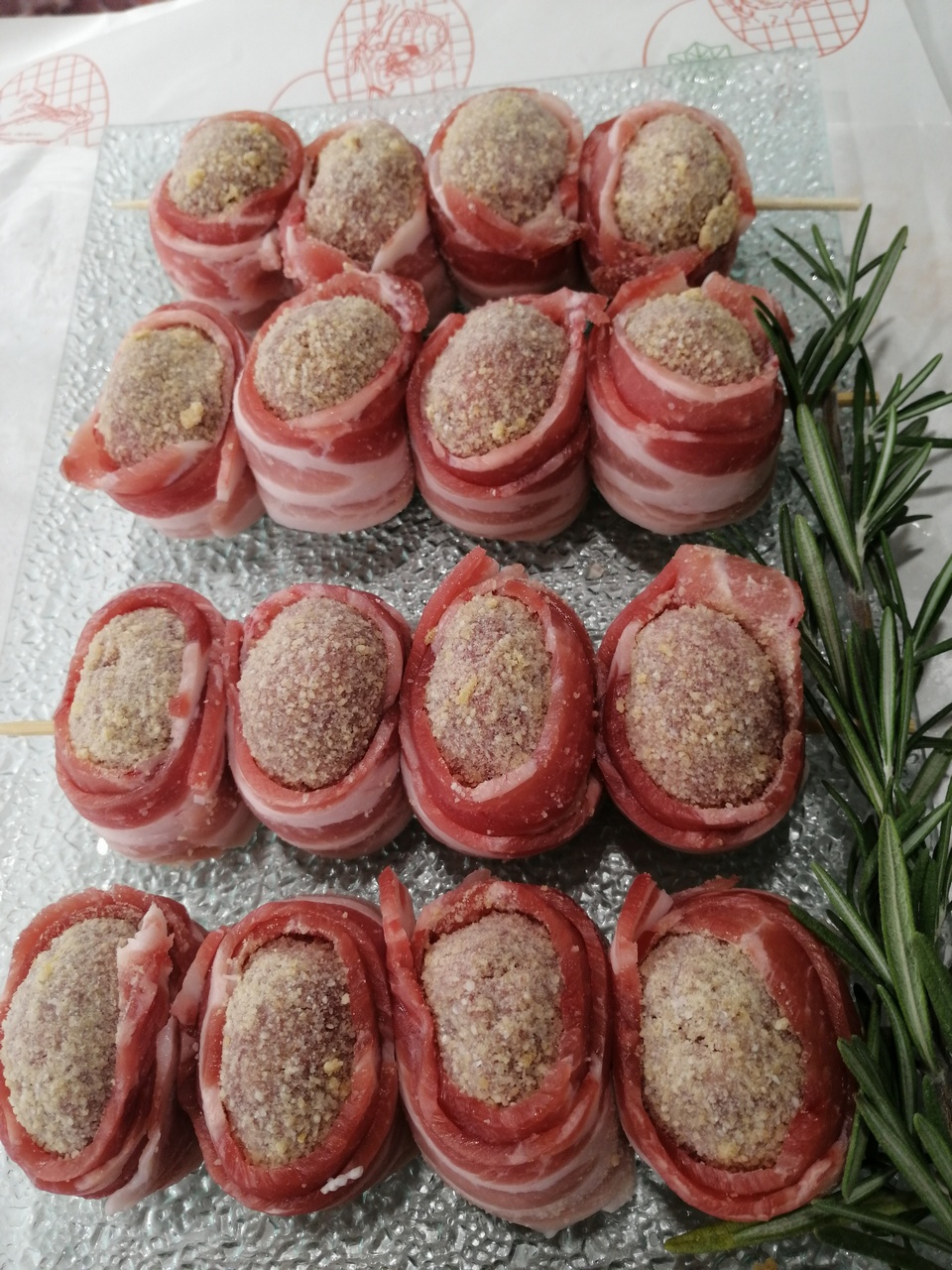 Spiedini di Polpette e Pancetta 1 Kg
